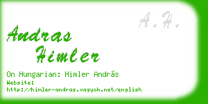 andras himler business card
